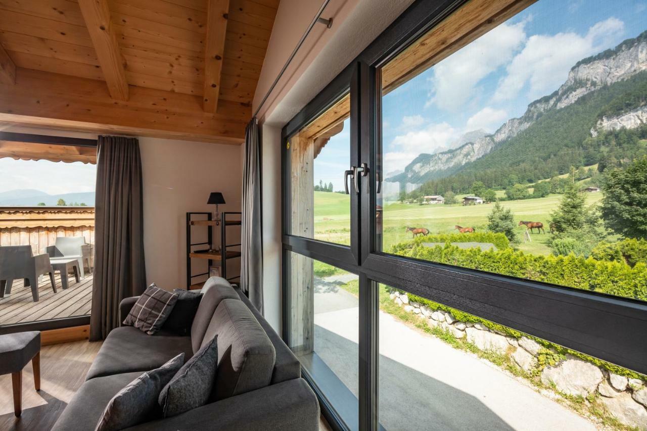 Narzenhof Wellness Chalets, Familien & Luxus Apartments Am Bauernhof سانكت يوهان ان تيرو المظهر الخارجي الصورة