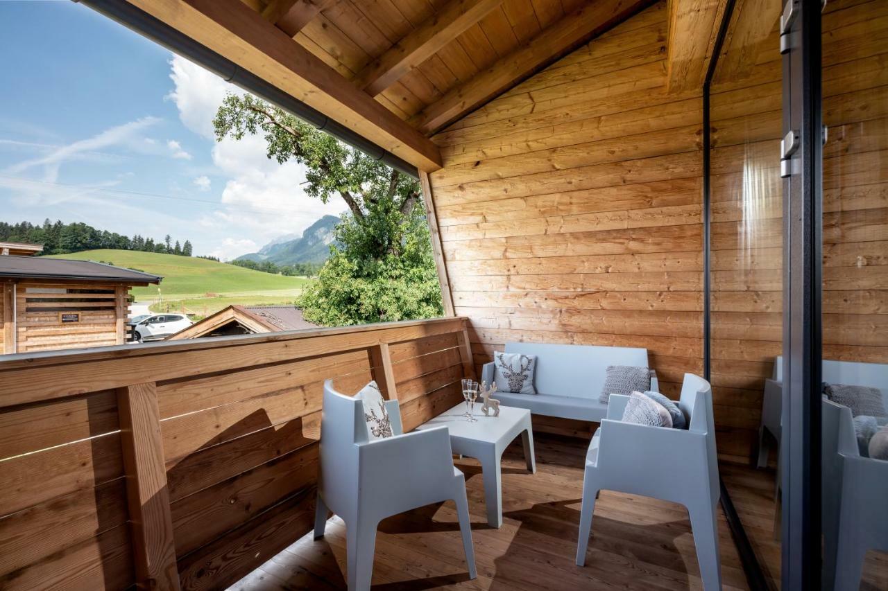 Narzenhof Wellness Chalets, Familien & Luxus Apartments Am Bauernhof سانكت يوهان ان تيرو المظهر الخارجي الصورة